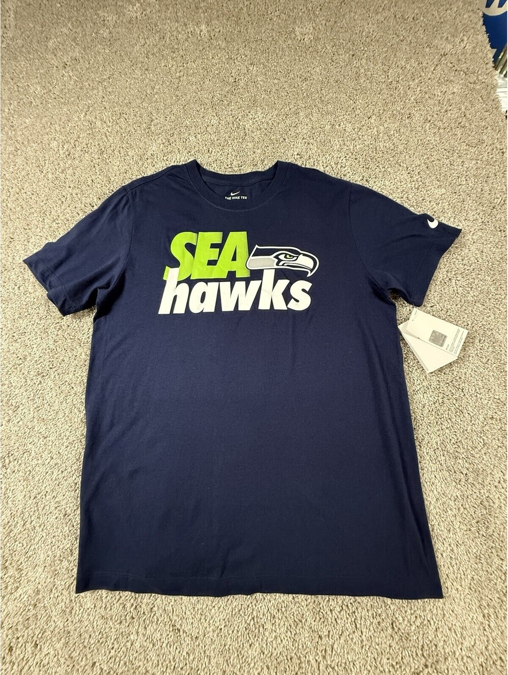 NWT NFL Nike Seattle Seahawks T Shirt Men’s Size Large Blue